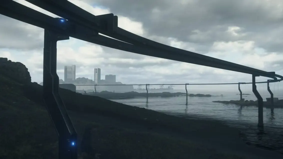 death stranding 2 reparierte Einschienenbahnstrecke