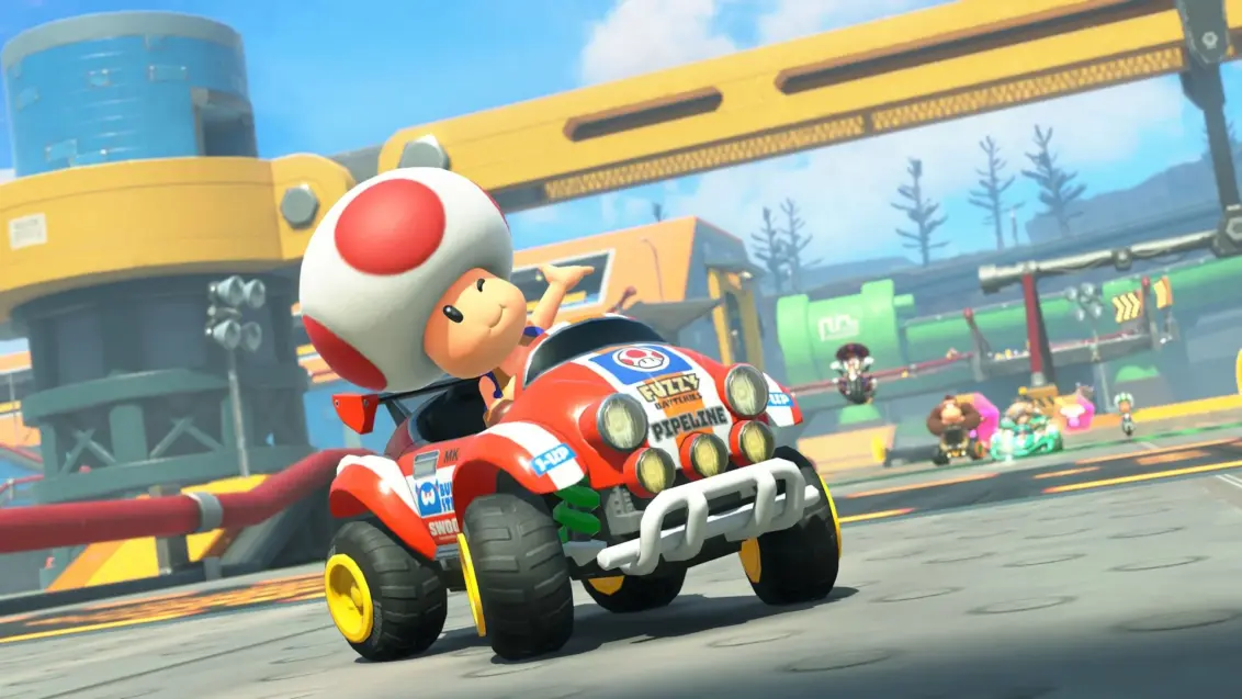 Mario Kart World Screenshot mit Toad