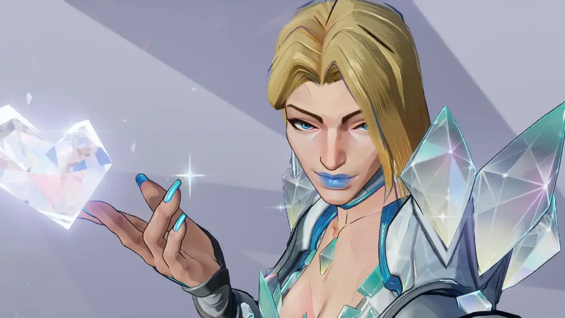Emma Frost mit einem Herz