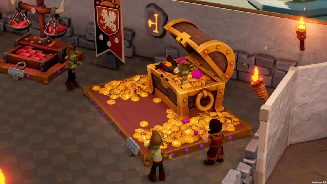 Eine fantastische Ausstellung aus dem Two Point Museum Fantasy Finds DLC.