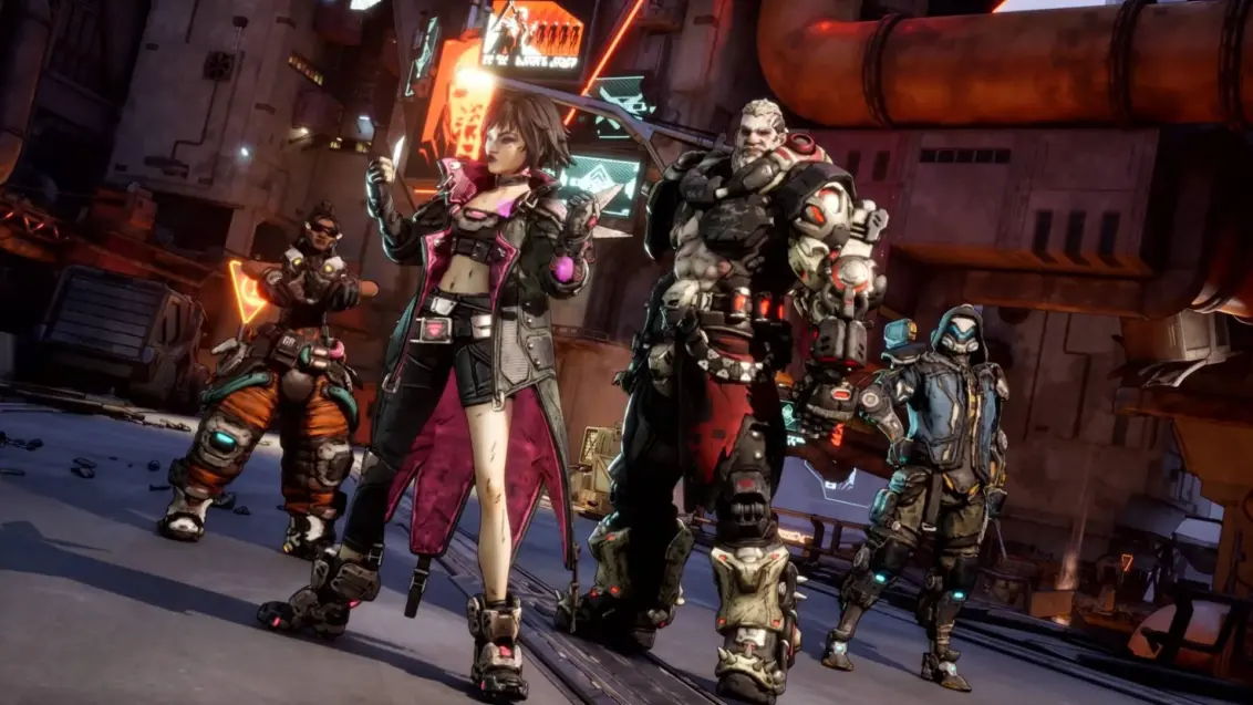Borderlands 4 Tresorjäger-Charaktere stehen